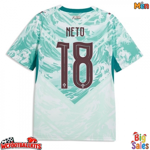 Portugal Pedro Neto #18 Replica Away Stadium Shirt World Cup 2026 Short Sleeve
